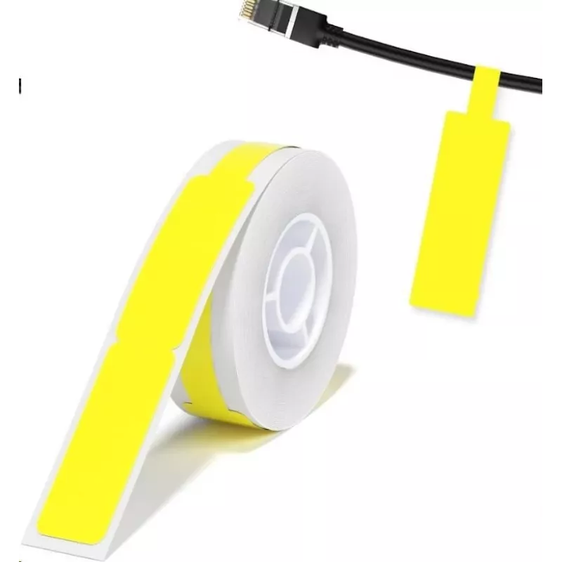 NIIMBOT RXL12.5109-65Y etiquetas térmicas 12,5 x 109 mm, 65 etiquetas por rollo, amarillas, para D11/D110