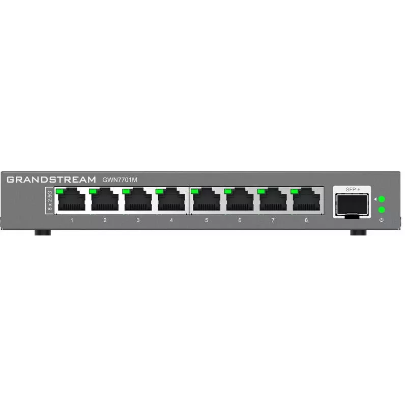 Grandstream Networks GWN7701M switch de red no gestionado 2.5G Ethernet (100/1000/2500) negro