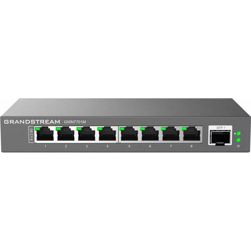 Grandstream Networks GWN7701M switch de red no gestionado 2.5G Ethernet (100/1000/2500) negro
