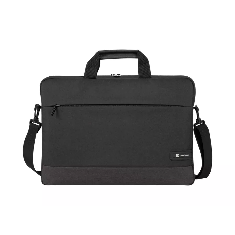 Maletín portátil NATEC Goa para portátiles de 39,6 cm (15,6 inch), poliéster, 1 compartimento, correa al hombro, negro