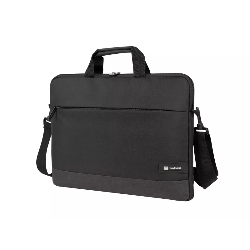 Maletín portátil NATEC Goa para portátiles de 39,6 cm (15,6 inch), poliéster, 1 compartimento, correa al hombro, negro