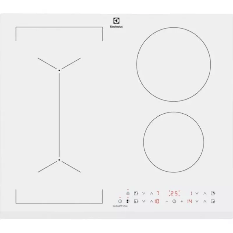 Placa de inducción empotrable Electrolux LIV63431BW blanca, 59 cm, 4 zonas