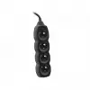 Tracer PowerCord alargador, 4 tomas, 3 m, negro