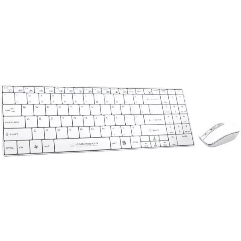 Conjunto de teclado y ratón Esperanza Liberty EK122W, blanco