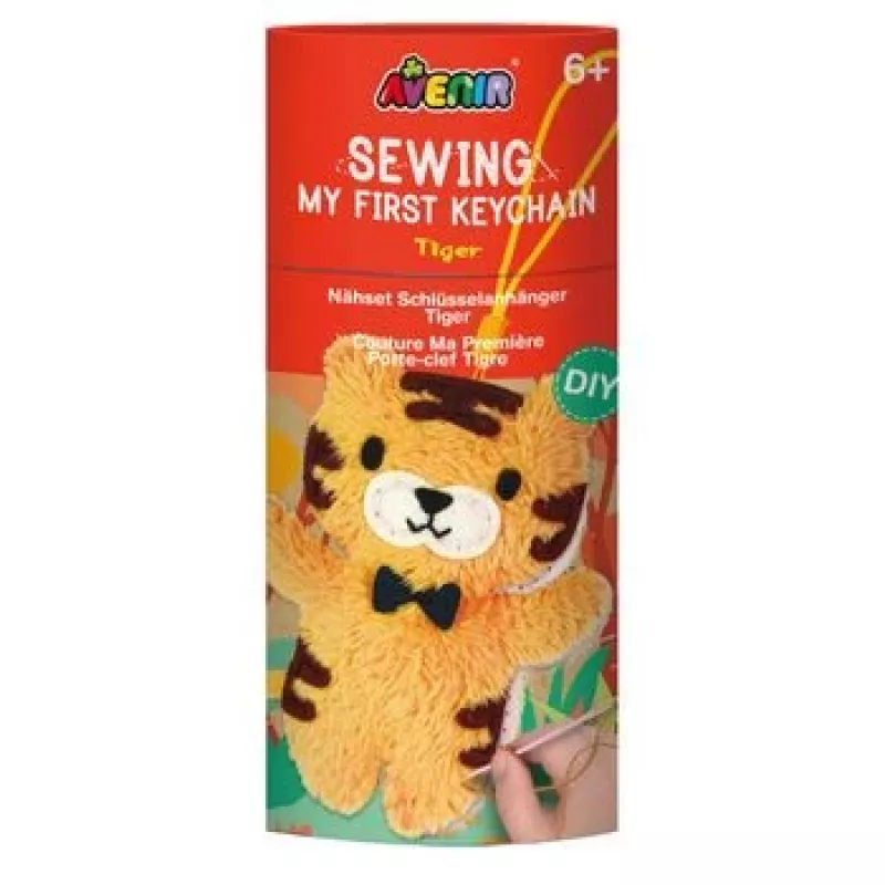Avenir CH221637 Kit para coser tu propio llavero de tigre