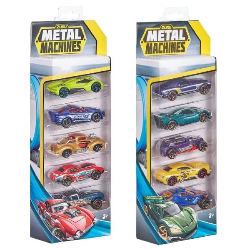 Zuru Metal Machines coches de metal fundido a presión (5 uds.) 1:64, serie 2, surtidos