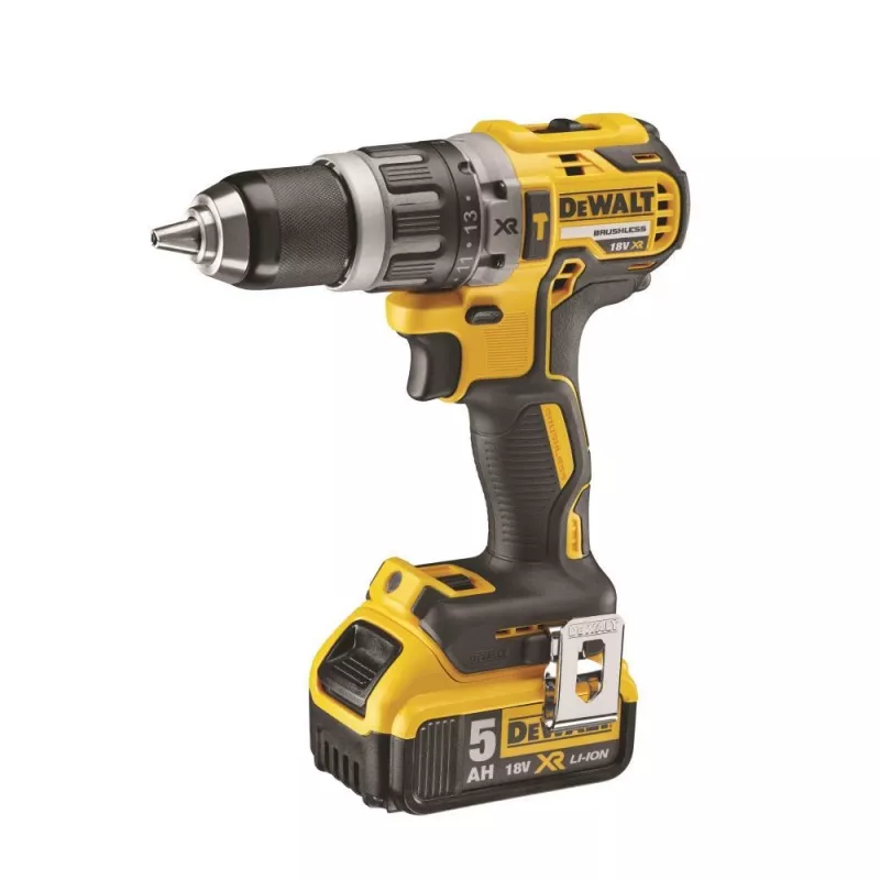 Atornillador a batería DeWALT DCD796P2 18V Li-Ion 5Ah Portabrocas de cambio rápido 13 mm, 2 velocidades, 1,8 kg