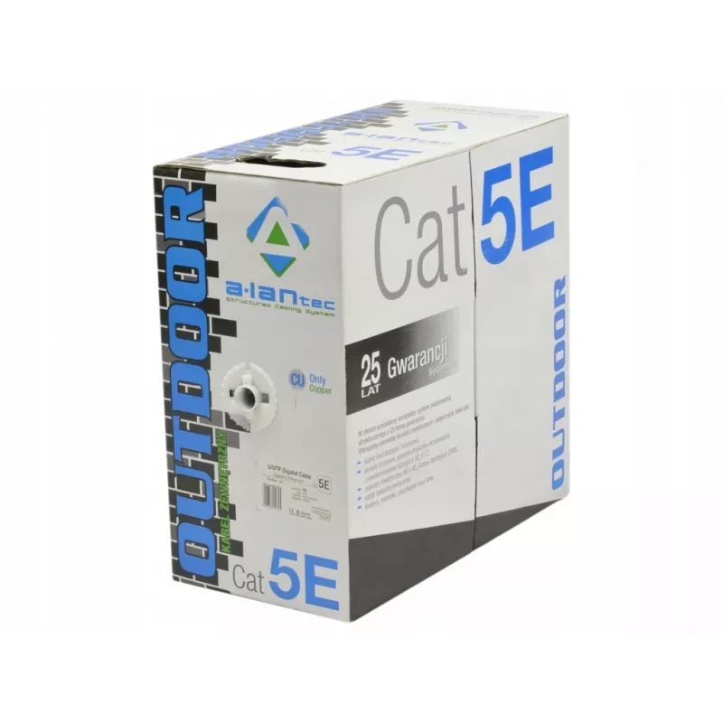 Alantec KIU5OUTS305Q cable de red negro 305 m Cat5e U/UTP (UTP) (KIU5OUTS305Q)
