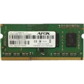 Memoria SO-DIMM DDR3 para portátil AFOX 8 GB 1333 MHz 1,35 V Single Channel 1x8 GB