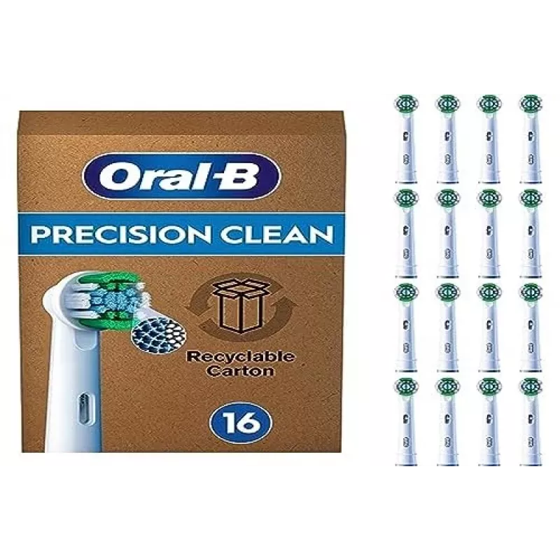 Cabezales de cepillo Oral B Precision Clean pack de 16 Blanco