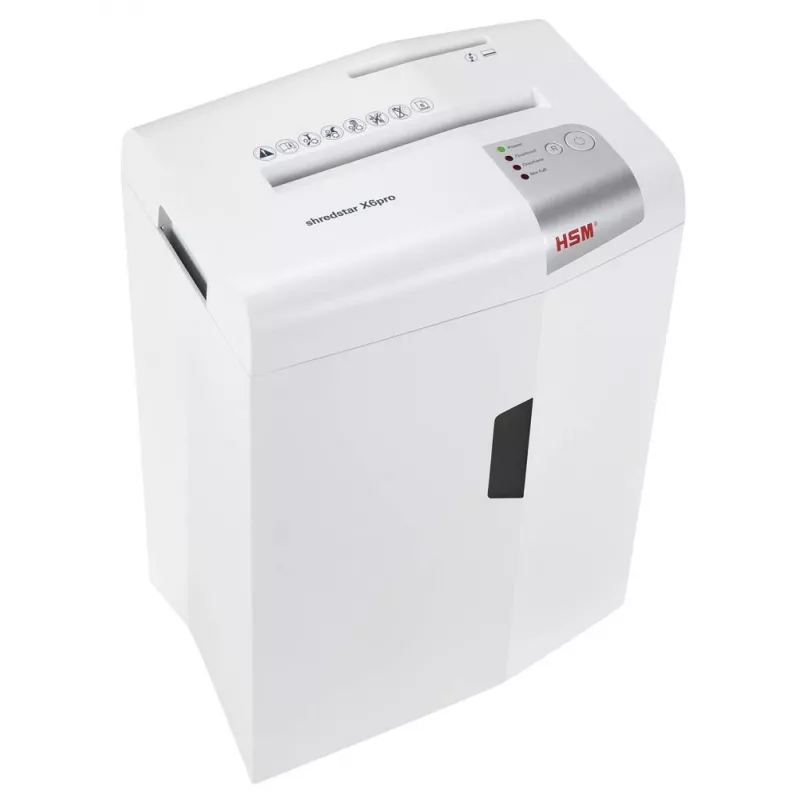 HSM shredstar X6pro destructora de documentos, 2 x 15 mm + mecanismo de corte de CD independiente