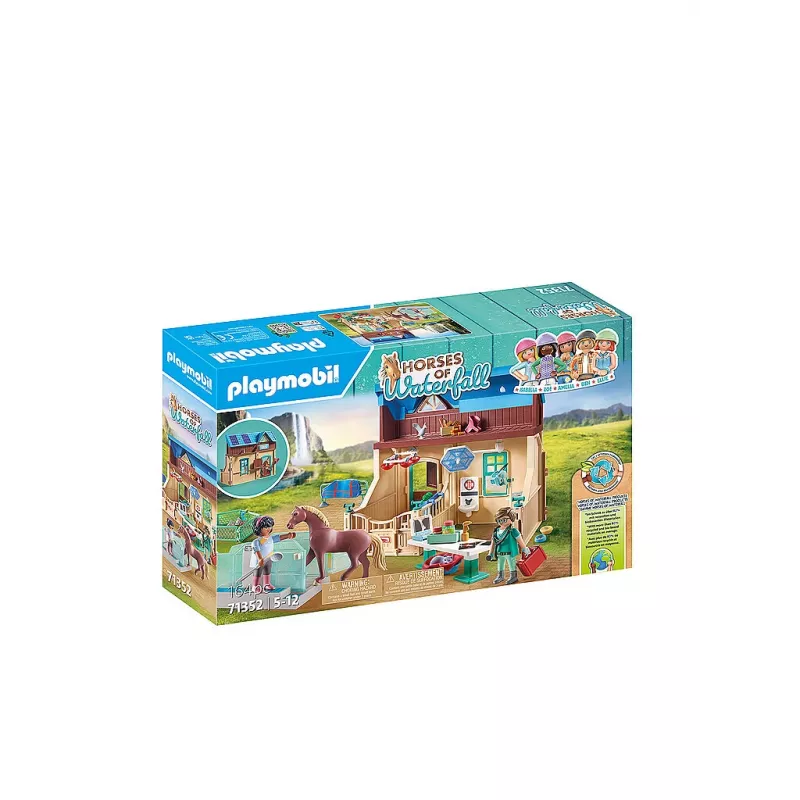 Playmobil Horses of Waterfall 71352 set de juego Terapia ecuestre y clínica veterinaria, 5-12 años, multicolor