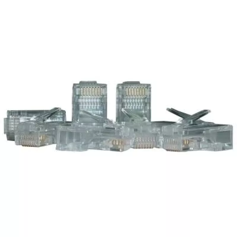Conector de cable RJ45 DIGITUS X-ML-6U-IMP, transparente, conector macho, pack de 100