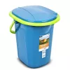 Inodoro portátil de viaje GreenBlue GB320BL cubo asiento camping festival asa tapa resistente estable 19L