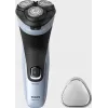 Afeitadora eléctrica rotatoria Philips 3000X Series X3003/00 — 3 cabezales, en húmedo y en seco, batería NiMH, 40 min de autonomía