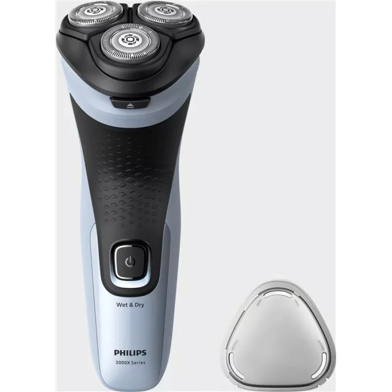 Afeitadora eléctrica rotatoria Philips 3000X Series X3003/00 — 3 cabezales, en húmedo y en seco, batería NiMH, 40 min de autonomía