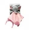 Peluche TULILO Milly rosa elefante 25 x 25 cm, peluche suave para bebés