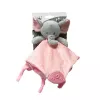 Peluche TULILO Milly rosa elefante 25 x 25 cm, peluche suave para bebés