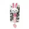 Peluche sonoro suave TULILO Conejo 17 cm – sonajero mullido para bebés y niños pequeños