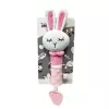 Peluche sonoro suave TULILO Conejo 17 cm – sonajero mullido para bebés y niños pequeños