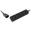 Regleta de alimentación Lanberg PS0-04E-0100-IEC-BK 1 m 4 tomas de corriente para interior negro