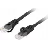 Lanberg PCU6-10CU-0025-BK Cat.6 U/UTP LSZH cable de conexión, 0,25 m, negro