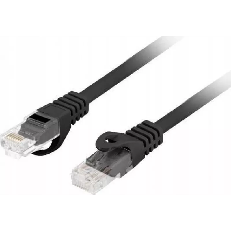 Lanberg PCU6-10CU-0025-BK Cat.6 U/UTP LSZH cable de conexión, 0,25 m, negro