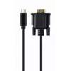 Gembird A-CM-VGAM-01 cable adaptador de USB-C a VGA macho, 1920x1080 60 Hz, 2 m, negro