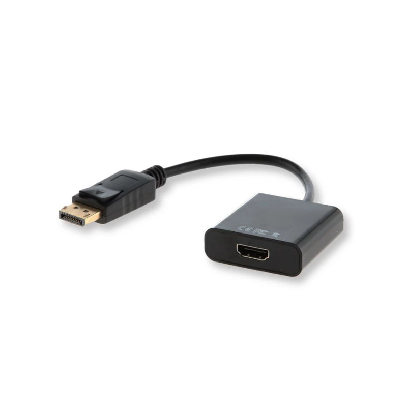Savio CL-55 adaptador de cable de vídeo 0.2 m DisplayPort HDMI Type A (estándar) negro