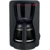 Cafetera de filtro Bosch TKA2M113, depósito de agua de 1,25 l, 15 tazas, negro