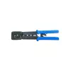 Lanberg NT-0204 crimpadora para conectores pasantes RJ45, RJ12, RJ11, negra/azul