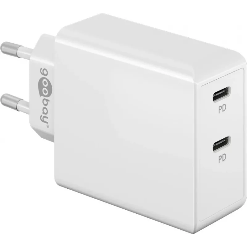 Cargador Goobay 61758 para dispositivos móviles blanco para interiores (61758)