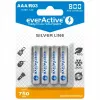 Pilas recargables AAA NiMH everActive EVHRL03-800 – 1,2 V, 4 uds., cilíndricas 44,5×10,5 mm