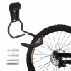 Soporte de pared para bicicleta MACLEAN MC-433 soporte vertical plegable, ancho ajustable, para bicicletas de hasta 20 kg, negro