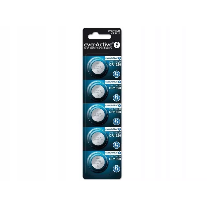 Pila de litio mini everActive CR1620 5 uds.