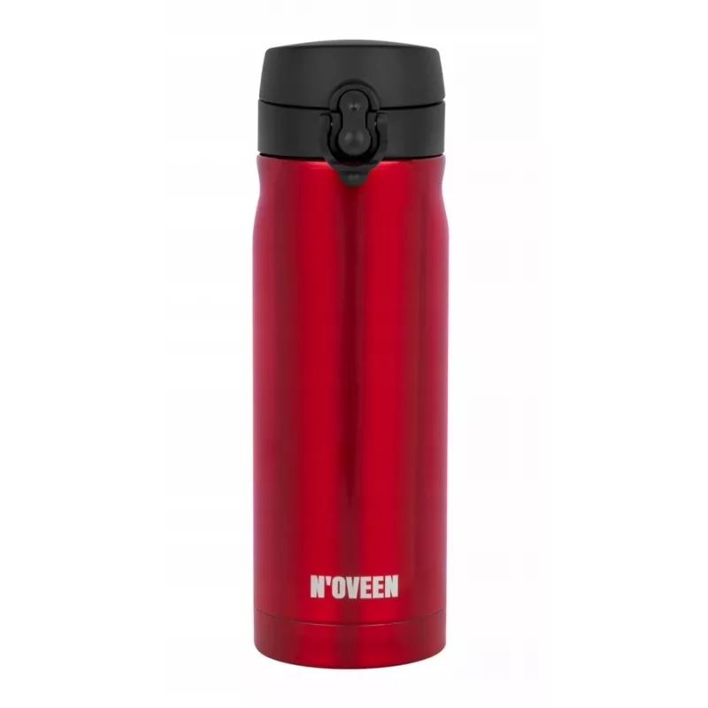 Botella térmica NOVEEN TB825 400 ml – recipiente isotérmico de acero inoxidable, rojo