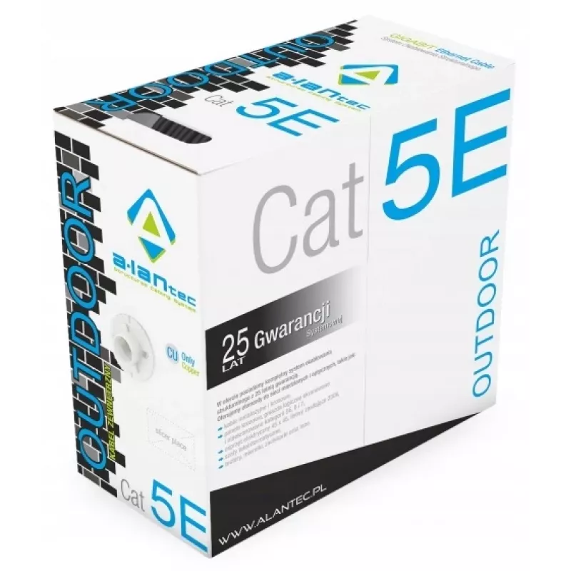 Cable de red A-LAN KIU5OUTZ305 U/UTP Cat5e 305 m gris