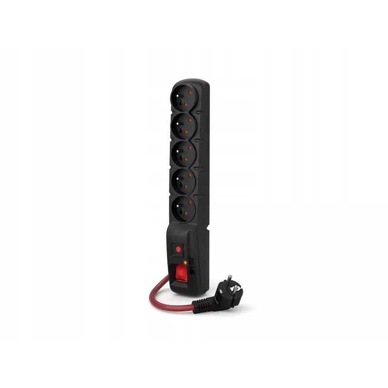 ACAR F5 POWER Negro 5 salidas AC 230 V 10 m
