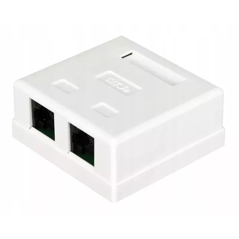 Conector de cables Alantec GN002 2×RJ45 conector hembra–conector hembra blanco recto plástico