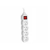 PowerWatch 3 m (4 tomas) blanco con interruptor