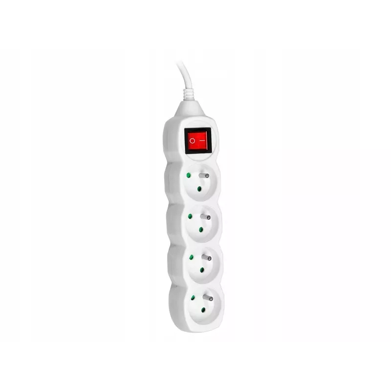 PowerWatch 3 m (4 tomas) blanco con interruptor