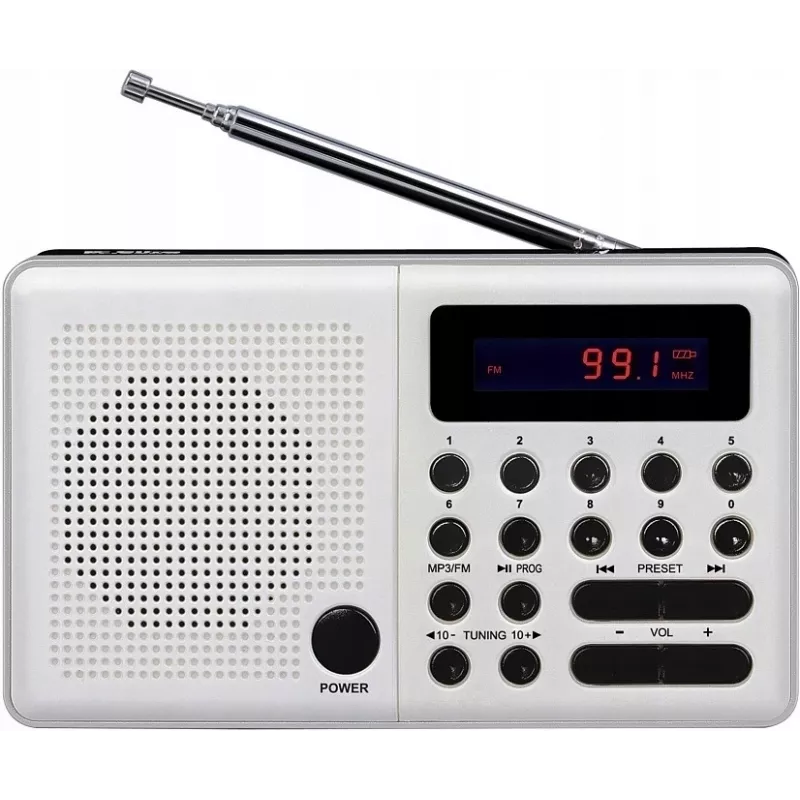 Eltra Radio Pliszka USB, FM blanco