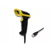 Qoltec 50867 lector láser de códigos de barras 1D/2D, USB, negro