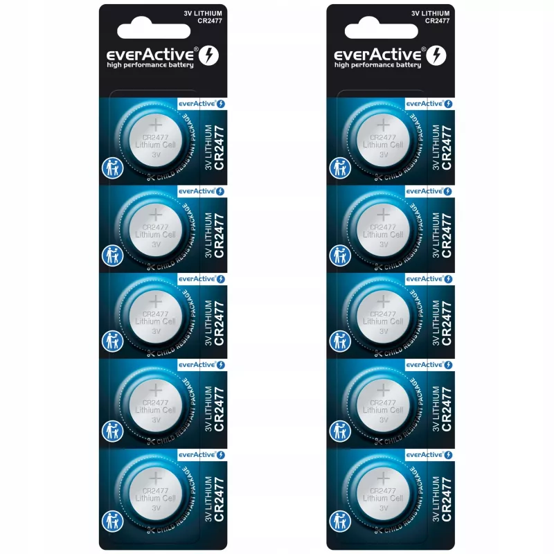 Pila de litio everActive CR2477 - Blíster 5 uds.