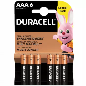 Pila Duracell AAA R03 6 unidades