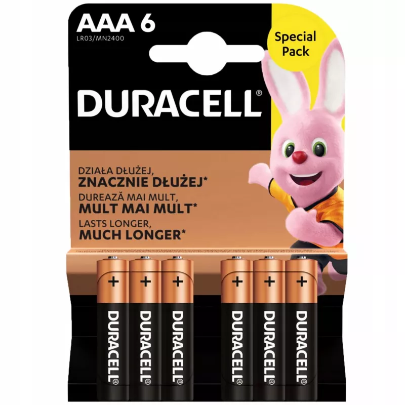 Pila Duracell AAA R03 6 unidades