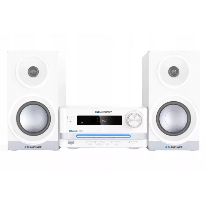 Microcadena de audio para el hogar BLAUPUNKT MS16BT 15 W, CD/USB/MP3, Bluetooth, FM RDS, blanca
