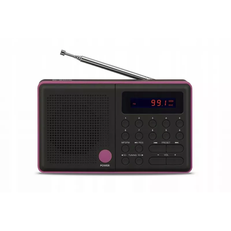 Radio Pliszka USB, FM negro