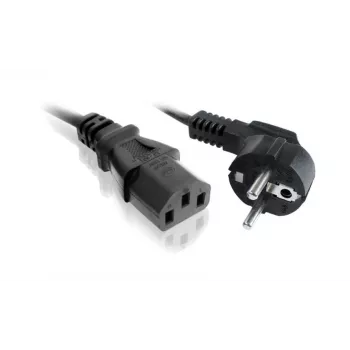 Cable de alimentación SAVIO CL-146 — 3 m, IEC C13 a IEC Type E, negro