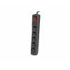 Regleta de enchufes ARMAC R5 1,5 m negra – modelo R5/CZ/15 con cable de 1,5 m